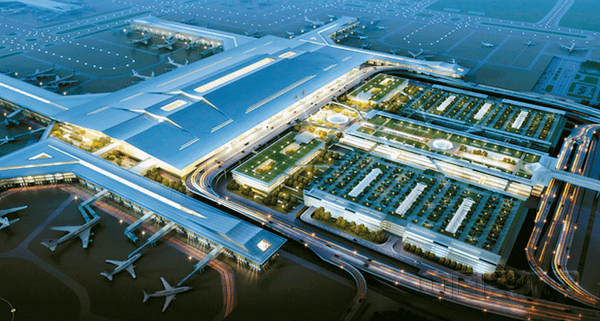 西安咸陽國際機(jī)場三期擴(kuò)建工程東航站樓施工項目
